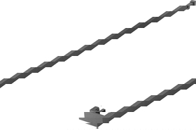 Mexen towel rail for shower wall, brushed gun gray - 800-06-66