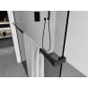 Mexen barre pour serviettes pour paroi de douche, noir - 800-06-70