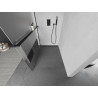 Mexen Kioto+ douchewand met plank Walk-in 110 x 200 cm, transparant/geëmailleerd, zwart - 800-110-121-70-35