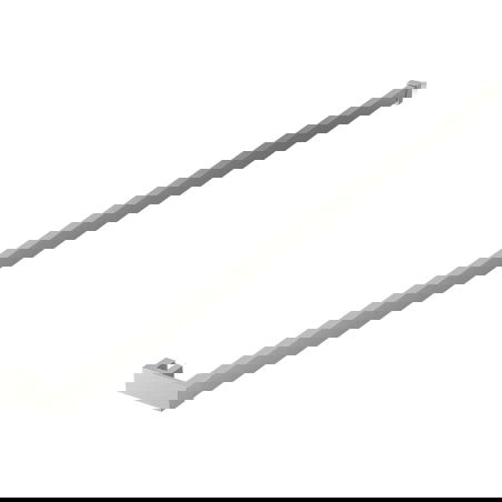 Mexen handdoekenhouder voor douchewand, geborsteld nikkel - 800-06-97