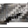 Mexen Lunar-B Duo douchecabine scharnierend 80 x 80 cm, transparant, geborsteld goud - 832-080L-080P-55-00