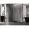 Mexen Lunar-B Duo Duschkabine 90 x 80 cm, transparent, gebürstet gold - 832-090L-080P-55-00