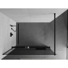 Mexen Kioto+ dušisein riiuliga Walk-in 80 x 200 cm, grafiit, must - 800-080-121-70-40