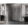 Mexen Lunar-B Duo cabine de douche pivotante 100 x 100 cm, transparente, or brossé - 832-100L-100P-55-00