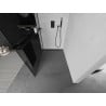 Mexen Kioto+ Duschwand mit Regal Walk-in 110 x 200 cm, Graphit, Schwarz - 800-110-121-70-40