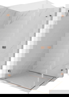 Mexen Lunar-B Duo Duschkabine, Schwingtür, 85 x 80 cm, transparent, Roségold - 832-085L-080P-60-00