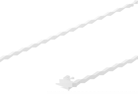 Mexen towel rail for shower screen, white - 800-06-20