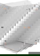 Mexen Lunar-B Duo saranoiva suihkukoppi 100 x 95 cm, läpinäkyvä, ruusukulta - 832-100L-095P-60-00