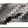 Mexen Lunar-B Duo scharnierend douchescherm 100 x 95 cm, transparant, roze goud - 832-100L-095P-60-00