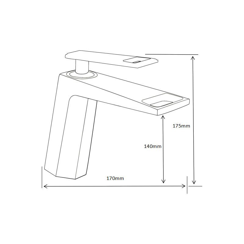 Mexen Topaz robinet de lavabo, doré - 73900-50