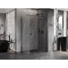 Mexen Lunar T Duschkabine schwenkbar rechts 120 x 80 cm, transparent, schwarz - 834T-120-080-70-00-P