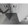 Mexen Kioto+ ścianka prysznicowa z półką Walk-in 100 x 200 cm, lustro, czarna - 800-100-121-70-50