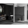 Mexen Kioto+ Duschwand mit Ablage Walk-in 100 x 200 cm, Spiegel, Schwarz - 800-100-121-70-50