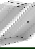 Mexen Lunar T right-hinged shower cabin 140 x 80 cm, transparent, black - 834T-140-080-70-00-P