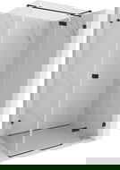 Mexen Lunar T cabine de douche pivotante droite 115 x 90 cm, transparent, noir - 834T-115-090-70-00-P