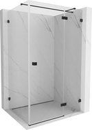 Mexen Lunar T pravokotna tuš kabina 120 x 90 cm, prozorna, črna - 834T-120-090-70-00-P