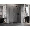 Mexen Lunar T Duschkabine schwenkbar rechts 120 x 100 cm, transparent, schwarz - 834T-120-100-70-00-P