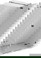 Mexen Lunar T καμπίνα ντους περιστρεφόμενη δεξιά 140 x 100 cm, διαφανής, μαύρη