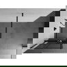 Mexen Kioto+ Duschwand mit Regal Walk-in 70 x 200 cm, schwarzes Gitter, schwarz - 800-070-121-70-77