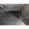 Mexen Lunar T cabine de douche pivotante droite 140 x 80 cm, transparent, métal canon - 834T-140-080-95-00-P