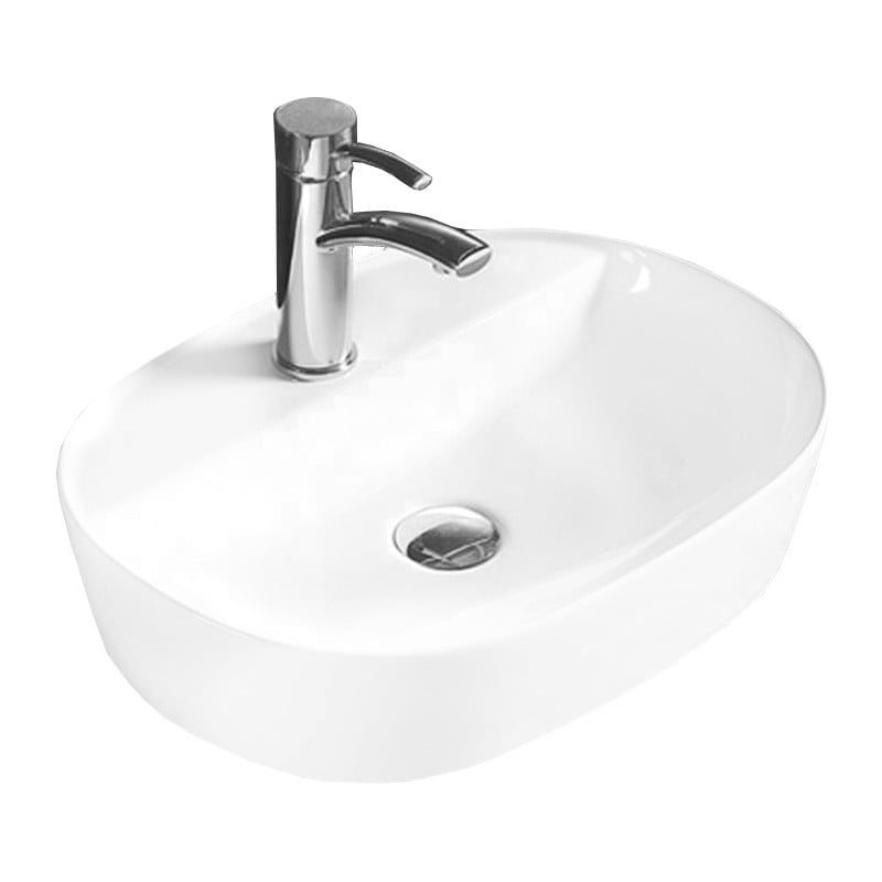 Mexen Iris opbouwwastafel 50 x 38 cm, wit - 21995000