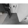 Mexen Kioto+ Duschwand mit Regal Walk-in 120 x 200 cm, schwarzes Gitter, schwarz - 800-120-121-70-77