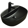 Mexen Iris lavabo da appoggio 50 x 38 cm, nero opaco - 21995085