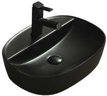 Mexen Iris lavabo à poser 50 x 38 cm, noir mat - 21995085