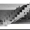 Mexen Kioto+ Duschwand mit Regal Walk-in 130 x 200 cm, schwarzes Gitter, schwarz - 800-130-121-70-77