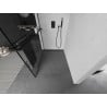 Mexen Kioto+ Duschwand mit Ablage Walk-in 140 x 200 cm, schwarzes Gitter, schwarz - 800-140-121-70-77