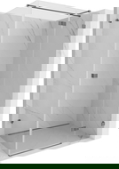 Mexen Lunar T duschkabin med gångjärn höger 140 x 120 cm, transparent, gun metal - 834T-140-120-95-00-P