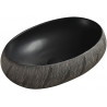 Mexen Abril lavabo de sobreponer 58 x 39 cm, negro - 22015866