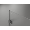 Mexen Lunar-B Dvostruka tuš kabina na zakretanje 70 x 70 cm, prozirna, četkana gun siva - 832-070L-070P-66-00