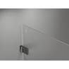 Mexen Lunar-B Dvostruka tuš kabina na zakretanje 70 x 70 cm, prozirna, četkana gun siva - 832-070L-070P-66-00