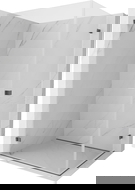 Mexen Lunar-B Duo cabina doccia a battente 80 x 70 cm, trasparente, grigio canna di fucile spazzolato - 832-080L-070P-66-00