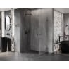 Mexen Lunar-B Duo Duschkabine schwenkbar 90 x 70 cm, transparent, gun gray gebürstet - 832-090L-070P-66-00