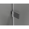Mexen Lunar-B Duo tuš kabina sa zakretnim vratima 100 x 70 cm, prozirna, četkana tamnosiva - 832-100L-070P-66-00