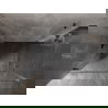 Mexen Lunar-B Duo Duschkabine Schwenktür 100 x 75 cm, transparent, gebürstetes Gun Grey - 832-100L-075P-66-00