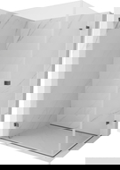 Mexen Lunar-B Διπλή ντουζιέρα αναδίπλωσης 100 x 90 cm, διάφανο, βουρτσισμένο gun