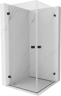 Mexen Lunar-B Duo preklopna tuš kabina 70 x 70 cm, prozirna, crna - 832-070L-070P-70-00