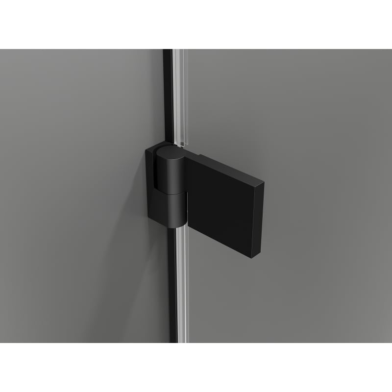 Mexen Lunar-B Duo Hinged Shower Cabin 95 x 75 cm, Transparent, Black - 832-095L-075P-70-00