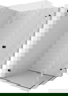 Mexen Lunar-B Διπλή καμπίνα ντους με συρόμενη πόρτα 85 x 80 cm, διαφανής, μαύρη