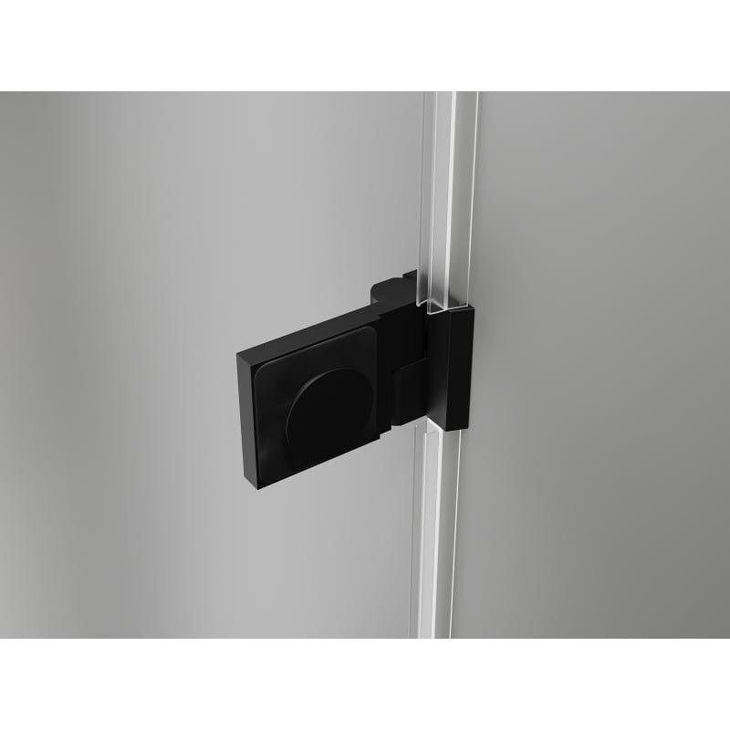 Mexen Lunar-B Duo Hinged Shower Enclosure 85 x 80 cm, Transparent, Black - 832-085L-080P-70-00