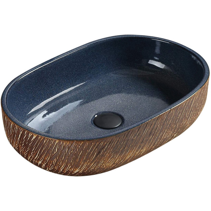 Mexen Aleta peale paigaldatav valamu 59 x 40 cm, sinine - 22035966