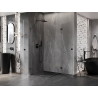 Mexen Lunar-B Duo hinged dušikabiin 85 x 85 cm, läbipaistev, must - 832-085L-085P-70-00
