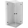 Mexen Lunar-B Duo hinged dušikabiin 85 x 85 cm, läbipaistev, must - 832-085L-085P-70-00