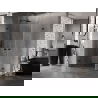 Mexen Lunar-B Duo draaideur douchecabine 100 x 85 cm, transparant, zwart - 832-100L-085P-70-00