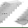 Mexen Lunar-B Duo draaideur douchecabine 100 x 85 cm, transparant, zwart - 832-100L-085P-70-00