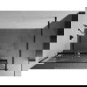 Mexen Kioto+ Duschwand mit Regal Walk-in 140 x 200 cm, weiße Welle, schwarz - 800-140-121-70-97