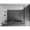 Mexen Kioto+ dušisein riiuliga Walk-in 140 x 200 cm, valge laine, must - 800-140-121-70-97